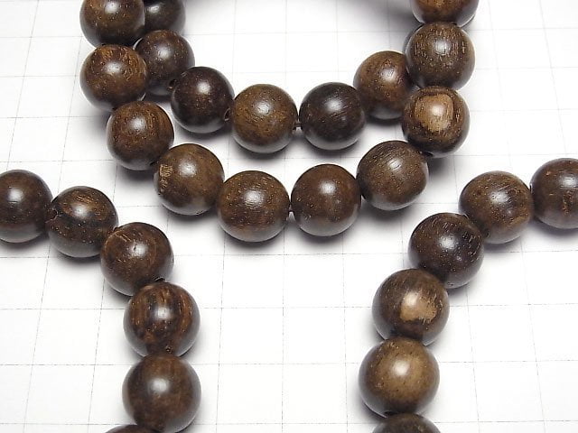 Malaysisches Agarholz Rund 12mm Armband