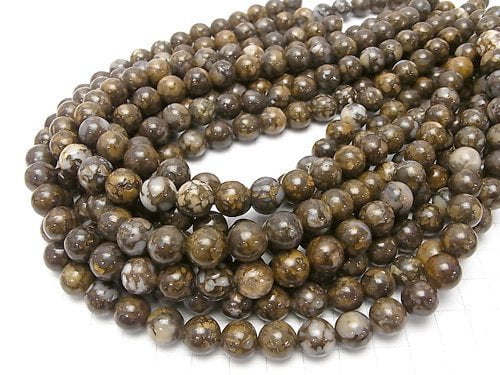 Fire Lace Opal Round 10mm 1strand beads (aprx.15inch/37cm)