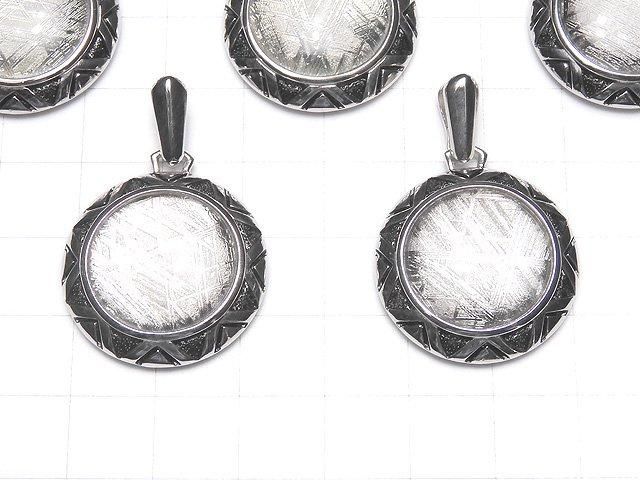 Pendentif pièce Météorite (Muonionalusta) 25x25x6mm Argent 925