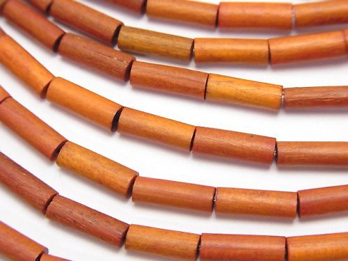 Tube, Wood Beads Natural Beads
