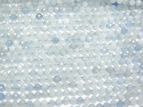 Hochwertig! 1strang 15,99 $! Aquamarin AA++ facettiert Rund 5mm 1strang Perlen (ca. 15 Zoll / 36 cm)