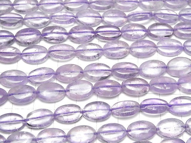 Lavendelamethyst AA++ oval 14x10mm halbe oder 1 Strang Perlen (ca. 15 Zoll/37 cm)