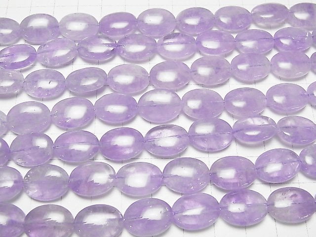 Lavendelamethyst AA++ oval 16x12mm halbe oder 1 Strang Perlen (ca. 15 Zoll/36 cm)