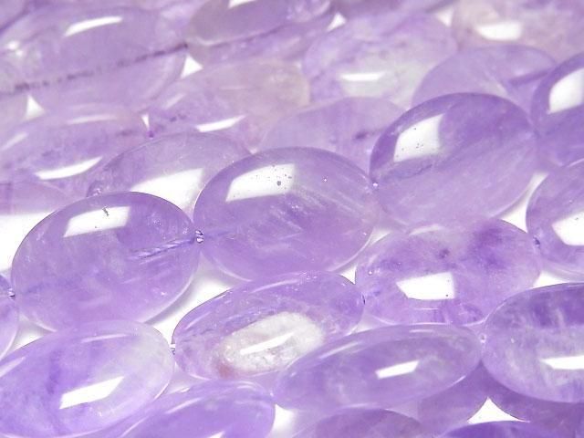 Lavendelamethyst AA++ oval 18x13mm 1/4-1 Strang Perlen (ca. 15 Zoll/36 cm)