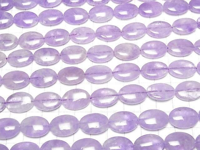 Lavendelamethyst AA++ oval 18x13mm 1/4-1 Strang Perlen (ca. 15 Zoll/36 cm)