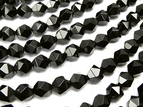 1strand $6.79! Onyx 24Faceted Round 8mm 1strand beads (aprx.15inch/36cm)