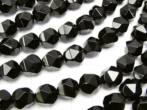 1strand $7.79! Onyx 24Faceted Round 10mm 1strand beads (aprx.15inch/36cm)