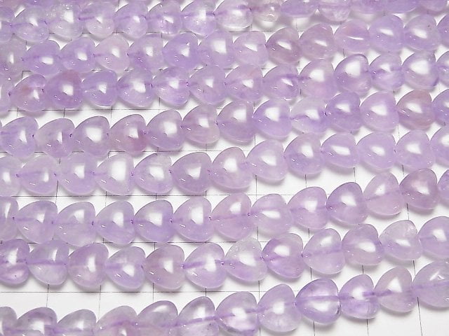 Lavendel-Amethyst AA++ Vertikales Loch Herz 8x8x4mm halb oder 1Strang Perlen (ca. 15 Zoll / 38 cm)