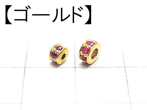 1pc $11.7! Parts with Pink Sapphire Rondelle 3mm, 4mm Silver 925