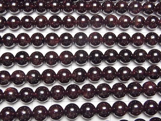 石榴石 AA+ 圓珠 8mm 半串或一串 (約15英吋/36公分)