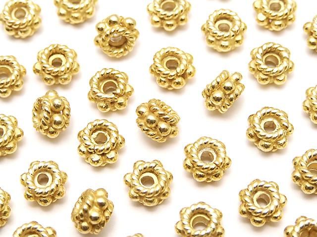 Silver925 Rondelle 5x5x3mm 18KGP 4pcs