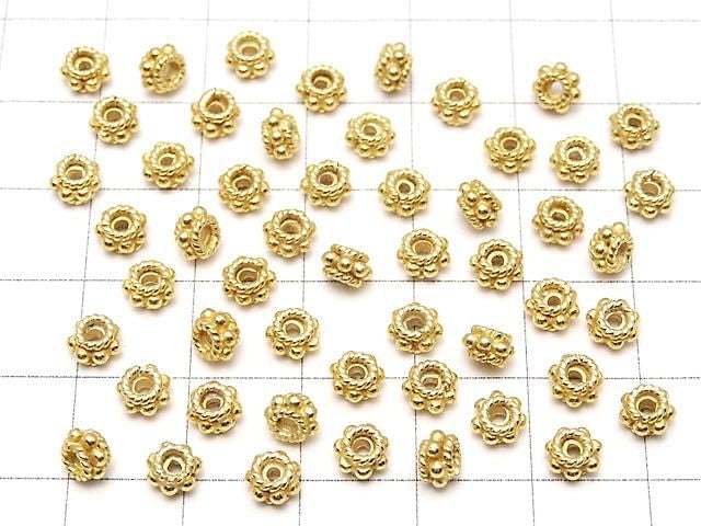 Silver925 Rondelle 5x5x3mm 18KGP 4pcs
