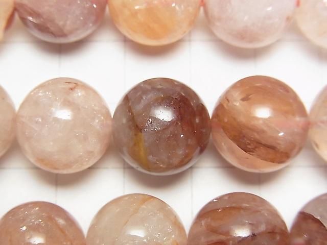 紅赤鐵礦圓珠 14mm 半串或 1 串 (約 14 英寸/34 公分)