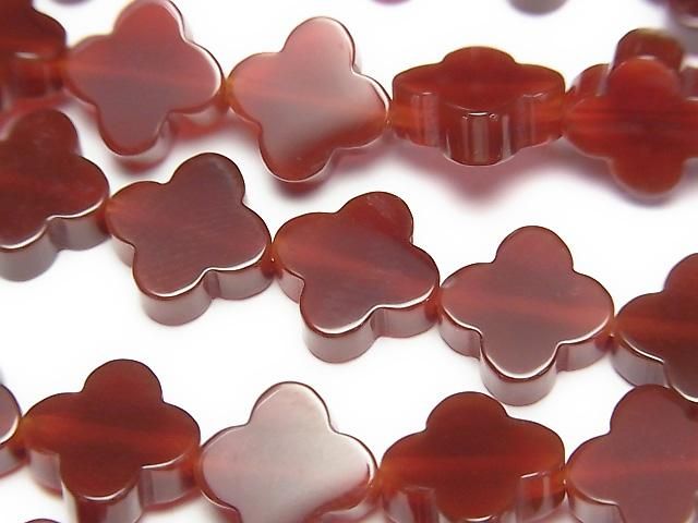 紅瑪瑙 AAA 級 花朵圖案 10x10x3.5mm 半串或1串珠子 (約 15英吋/37公分)