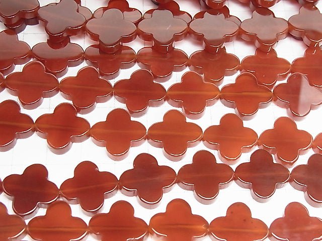 Red Agate AAA Flower Motif 16x16x3.5 half or 1strand beads (aprx.15inch / 38cm)