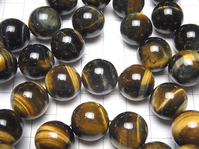Mix Tiger's Eye AAA Runde 16mm Armband
