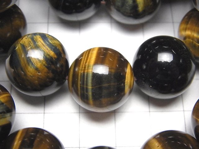 Mix Tiger's Eye AAA Runde 18mm Armband