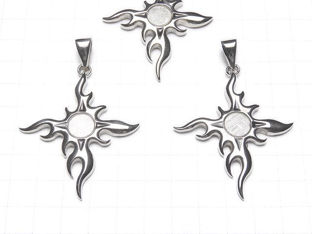 Meteorite Cruciform Pendant 53x47mm 1pc