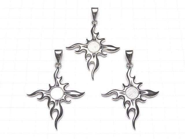 Meteorite Cruciform Pendant 53x47mm 1pc