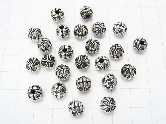 純銀925雙錐形珠 7x7.5x7.5毫米 1件