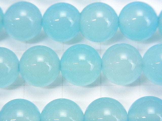 Meeresblauer Chalcedon AAA Rund 10mm 1/4 oder 1 Strang Perlen (ca. 15 Zoll / 38 cm)