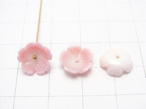 Königin Conch-Schale AAA stereoskopische Blume (Sakura) 10x10x1,5 mittiges Loch 4 Stück 7,79 $!