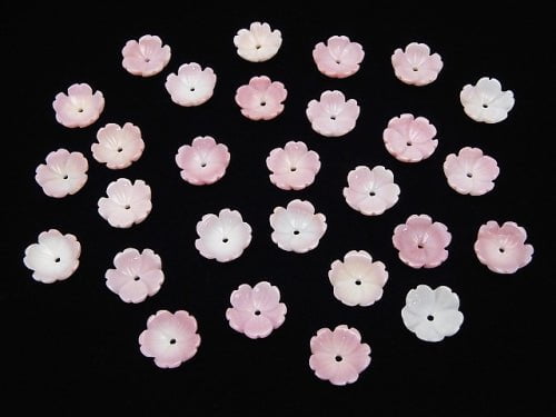 Königin Conch-Schale AAA stereoskopische Blume (Sakura) 10x10x1,5 mittiges Loch 4 Stück 7,79 $!