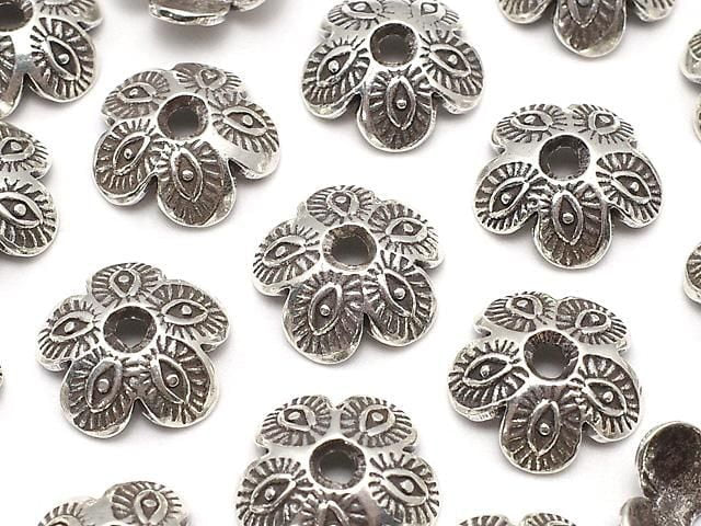 Karen 純銀珠帽 花朵 11x11x4mm 1顆