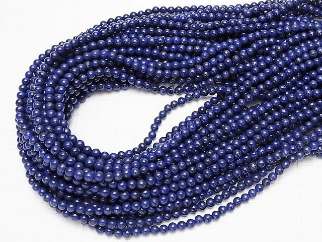 Lapislazuli AA Round 4mm 1strand beads (aprx.15inch/36cm)