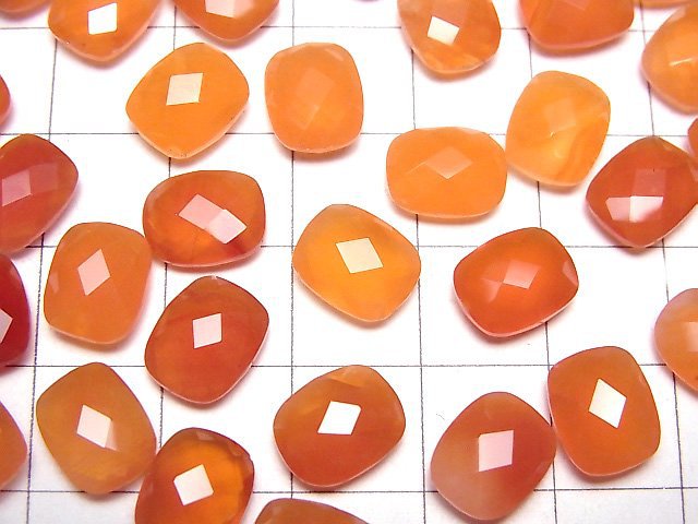 High Quality Carnelian AAA Undrilled Faceted Rectangle 10x8x4mm 5pcs $11.79!