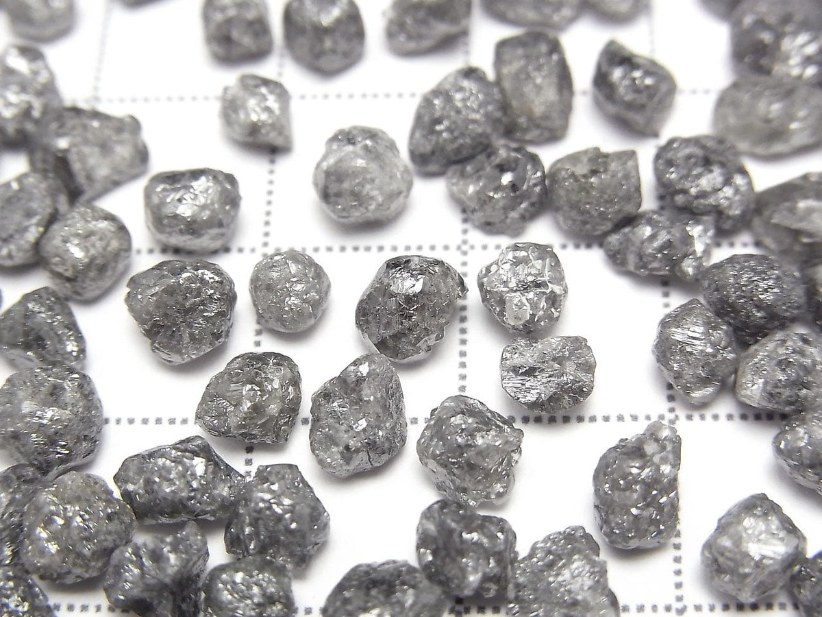 Grey Diamond Loose stone Rough Nugget 5pcs