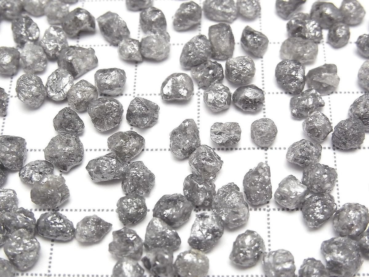 Grey Diamond Loose stone Rough Nugget 5pcs