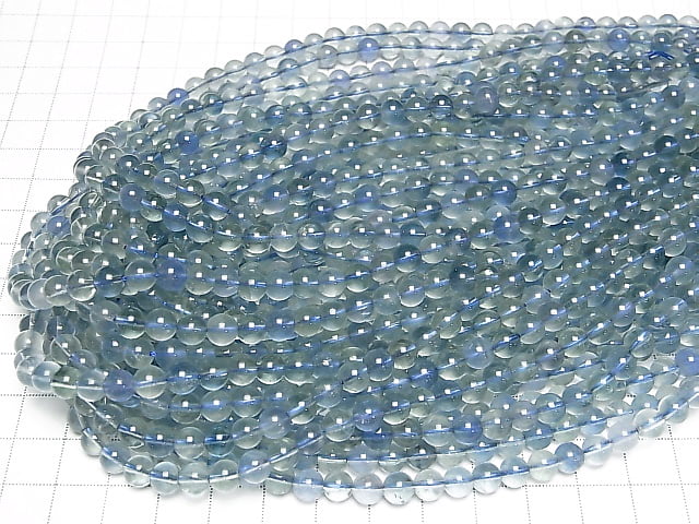 Blue Green Fluorite AAA- Round 6mm half or 1strand beads (aprx.15inch / 36cm)