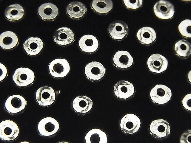 Karen Silver Rondelle (Discs) 5x5x1mm 10pcs