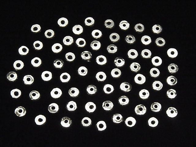 Karen Silver Rondelle (Discs) 5x5x1mm 10pcs