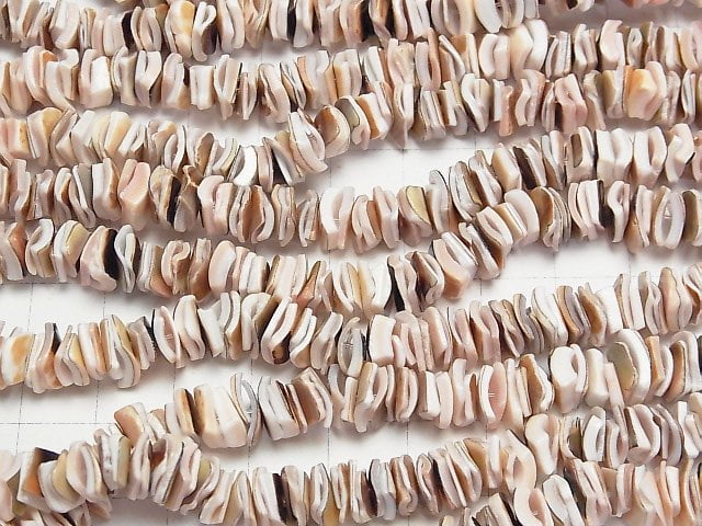 Pink Shell Chips mix 1strand beads (aprx.15inch/38cm)