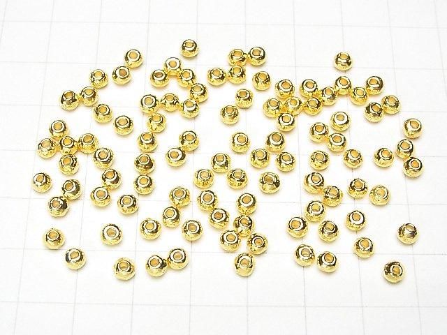 Karen Silver Flower Pattern Rondelle 3.5x3.5x2.5mm 18KGP 5pcs