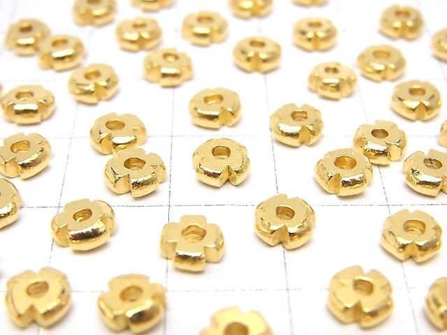 Karen Silver Rondelle 6x6x2mm 18KGP 3pcs
