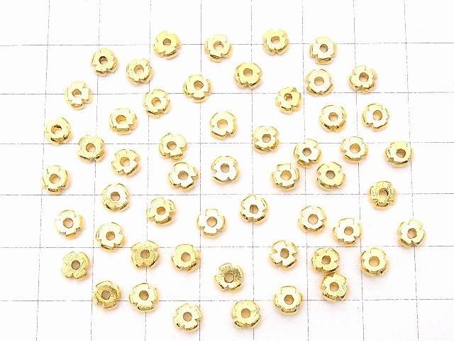 Karen Silver Rondelle 6x6x2mm 18KGP 3pcs