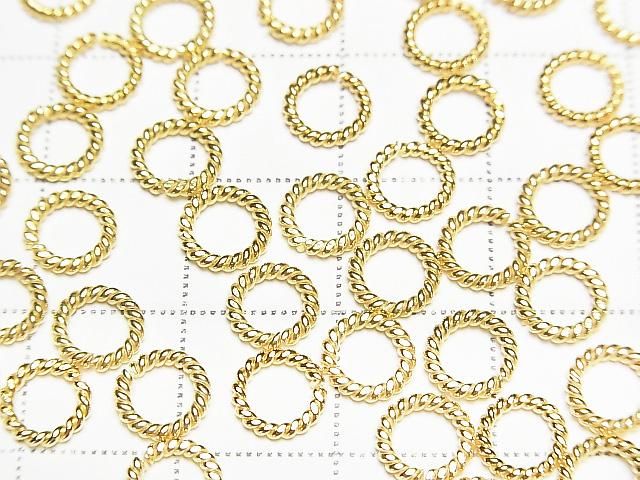 Karen Silver Rope Rings (Open/Close Type) 4mm, 5.5mm, 6mm, 8.5mm 18KGP 5pcs