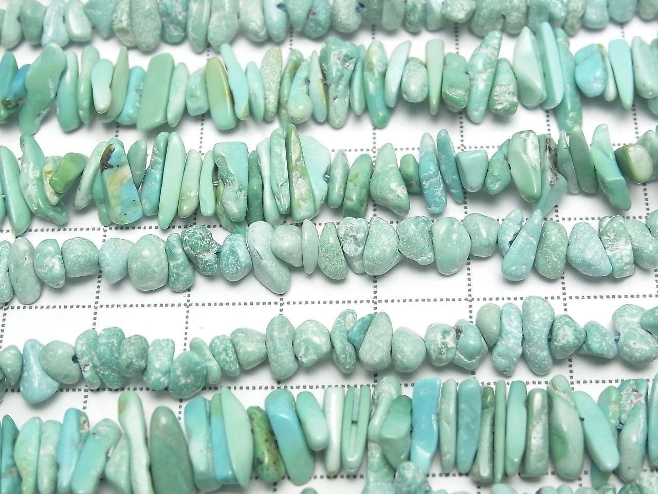 1 fil 12,99 $ ! Perles de turquoise AA++ (petites pépites) 1 fil (environ 38 cm)