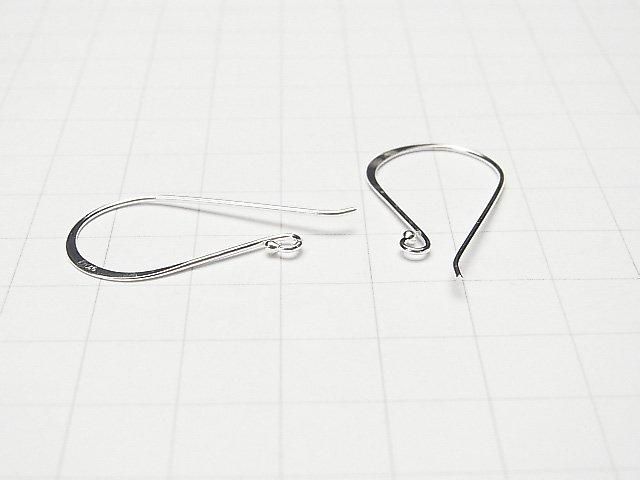 Silver925 Earwire 34x17mm No coating 1pair