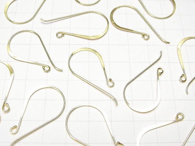 Silver925 Earwire 34x17mm 18KGP 1pair