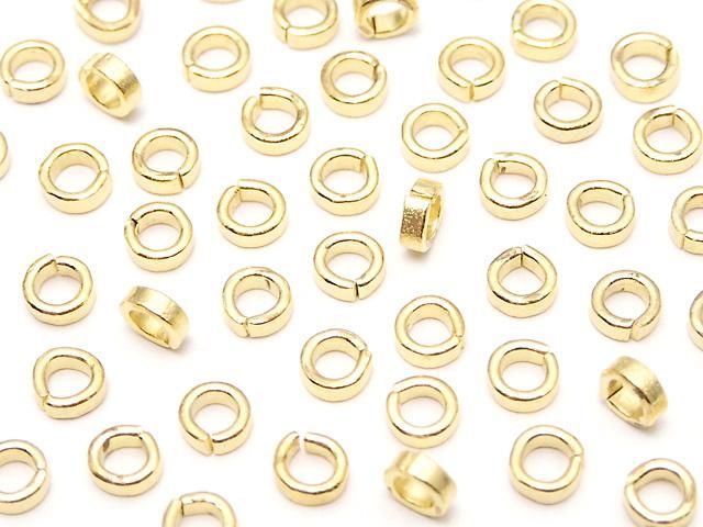 純銀扁圓珠 3x3x1毫米 18KGP 10顆