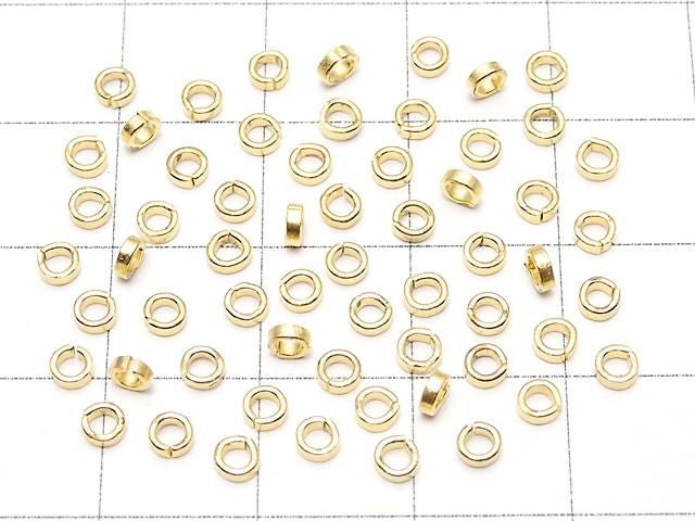 純銀扁圓珠 3x3x1毫米 18KGP 10顆