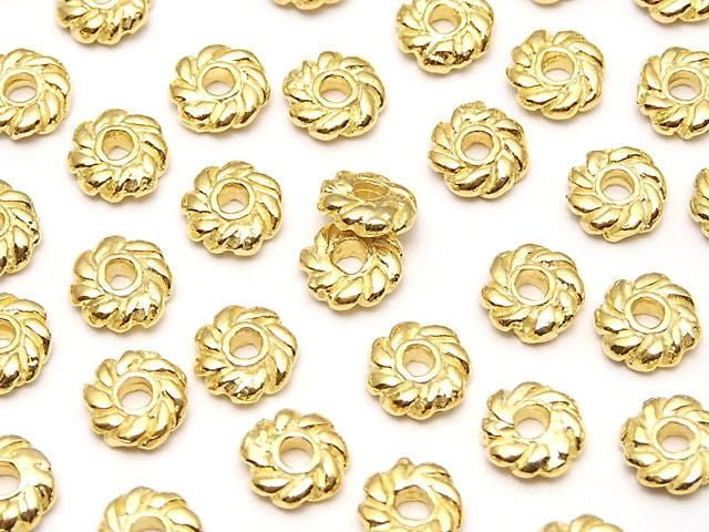 Silver925 Rondelle 4x4x1.5mm 18KGP 4pcs