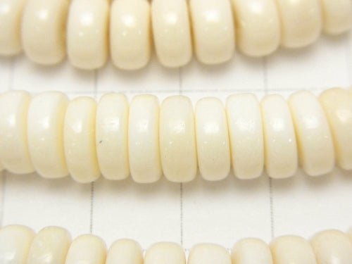 Buffalo Born Rondelle 8x8x4mm half or 1strand beads (aprx.15inch/38cm)