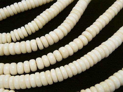 Buffalo Born Rondelle 8x8x4mm half or 1strand beads (aprx.15inch/38cm)