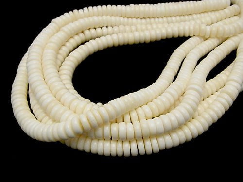 Buffalo Born Rondelle 8x8x4mm half or 1strand beads (aprx.15inch/38cm)