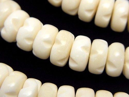 Buffalo Born Rondelle 10x10x5mm Faceted half or 1strand beads (aprx.15inch/38cm)
